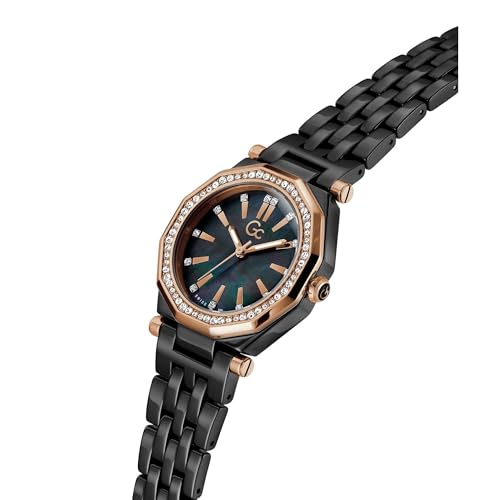 GUESS Collection Gleam Black Round Dial Analog Women's Watch - Z59002L2