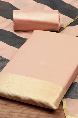 BIBA Women Pink Cotton Unstitched Suit Set_FREE SIZE