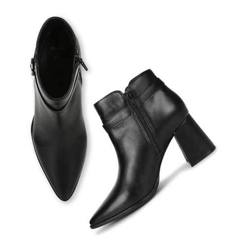 YOHO Women Comfortable Boots Collection | Extra Cushioned Foot Bed And Skin Friendly Ankle Boot With Heels | Trendy, Stylish, Casual Boots | Winter, Snow And Holiday Outings