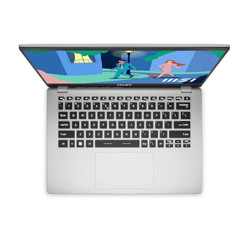 MSI Modern 14, AMD Ryzen 5 7430U, 36CM FHD 60Hz Laptop(16GB/512GB NVMe SSD/Windows 11 Home/MSO 2024/AMD Radeon Graphics/Urban Silver/1.4Kg), C7M-400IN