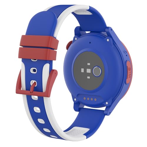 WatchOut Next-Gen+ Kids Smartwatch Phone with GPS, Fever Alert, Heart Rate, Video Call, SOS, Safe Zone, Class Lock, AirTag, Free SIM Card, Best Gift, Boys, Girls, Age 3-13, Shark Tank (Captain Blue)