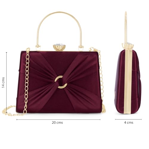 Lavie Women's Misha Handle Frame Clutch | Ladies Purse | Gift For Women