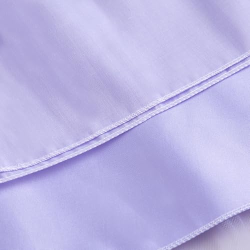 Hopscotch Girls Floor Length Party Dresses in Lilac Color For Ages (9-10 Years)