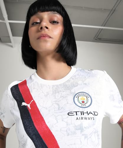 Puma Women's Regular Fit Jerseys (781081_White-Black