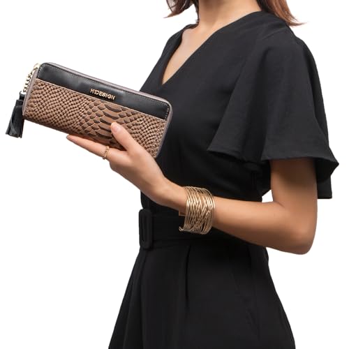 Hidesign Women's Leather Zip Around Wallet