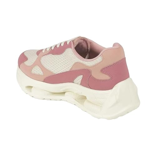 tresmode Sewd Pink Women's Sneakers in Size 6 UK / 39 EU
