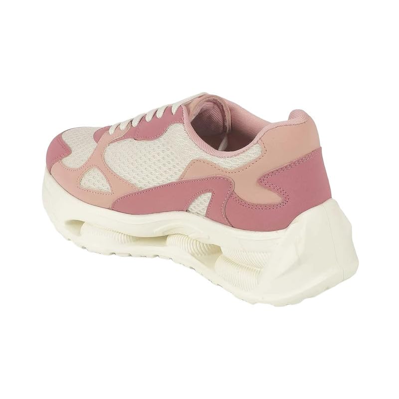 tresmode Sewd Pink Women's Sneakers in Size 5 UK / 38 EU