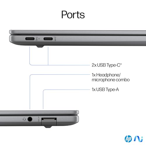 HP OmniBook X Laptop, Snapdragon® X Elite X1E-78-100,14inch(35.6 cm),2.2K Touch Display,IPS,16GB LPDDR5x,1TB SSD,Next Gen Windows, Copilot +,Blue,1.34 kg,14-fe0121QU