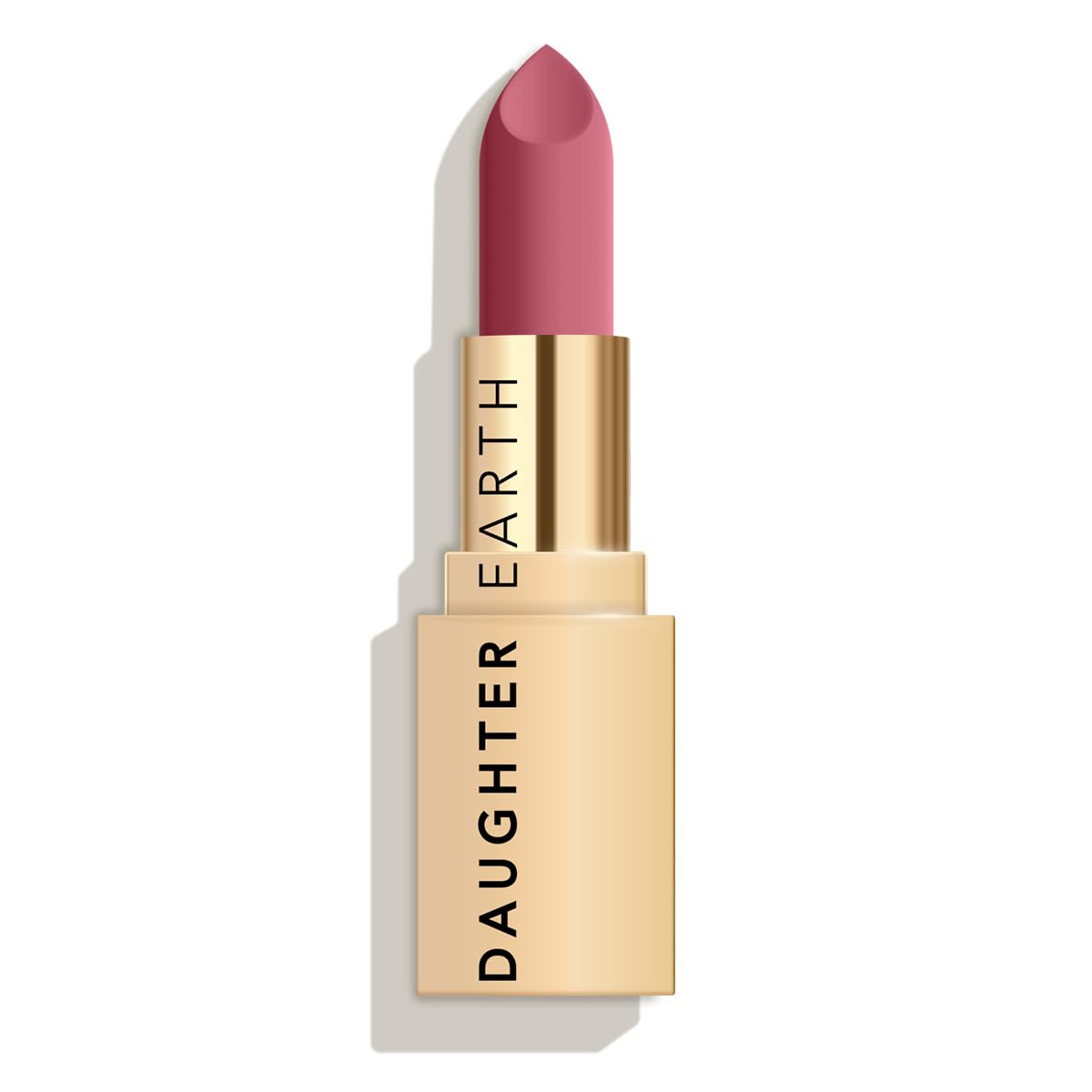 DAUGHTER EARTH Gypsy Rose Natural Lipstick|Vegan Plant Based Highly Pigmented Lip Color|Long Lasting Creamy Velvet Phytonutrient Lip Stick With Vitamin E&Bakuchiol|Natural With UV Protection|4g