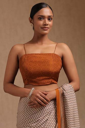 Soch Womens Cream Crepe Floral Print Saree