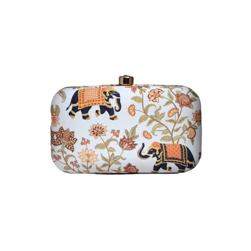 Artklim Elephant Printed Clutch