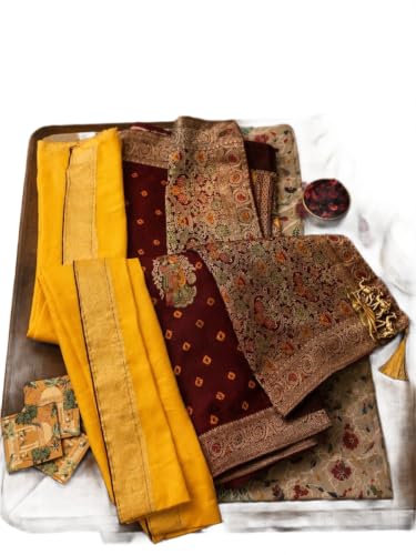 Chugali Sarees Women's Wine Bandhej