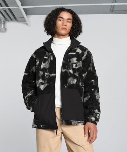 Puma Men's A-Line Coat (626954_Black-AOP