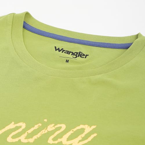 Wrangler Men's Solid Regular Fit Shirt (WMTS007147_Green