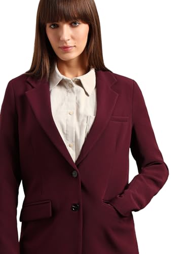 VERO MODA Women's Solid Single Breasted Blazer