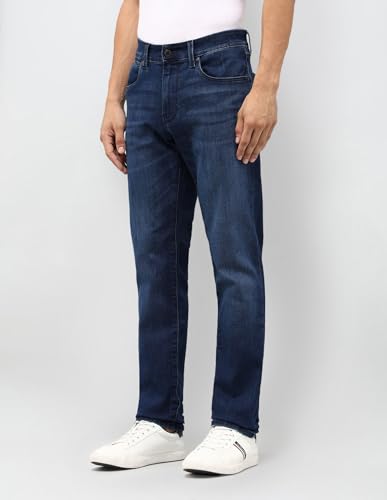 U.S. Polo Assn. Denim Co. Men's Brandon Slim Tapered Fit Blue Jeans (UDJEN1858_Blue_34)