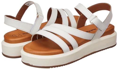 Hush Puppies Women's ELLIE SANDAL (6651142_WHITE_5 UK)