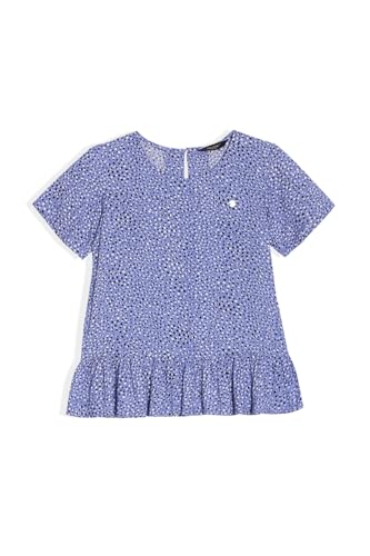 Allen Solly Girl's Regular Fit Blouse (AGTSERGFZ67744_Blue