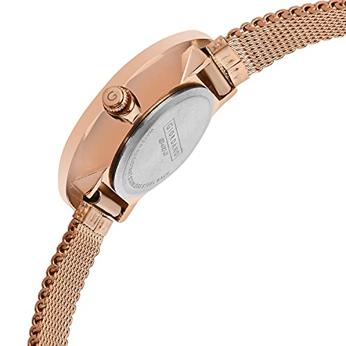 Giordano Eleganza Collection Analog Wrist Watch for Women with Color Variant, Stylish Wired Metal Mesh Band| Ladies | Girls - GD-4062