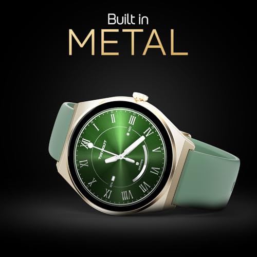 Fire-Boltt Phoenix Nova Smartwatch 1.43” Slim Super AMOLED Display, 466x466 Pixel Always-On Display, Bluetooth Calling, Health Tracker for Men & Women Mist Jade