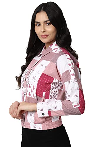 Van Heusen Women's A-Line Coat (VWJKURGHV42261_Pink_2XL)