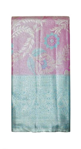 VFCollections Women's Traditional Handloom Kanchipuram Silk Pure - Royal Collections - Pattu Sarees | Rich Zari Woven Design | Bridal Saree | Unstitched Blouse (VFC738-5)