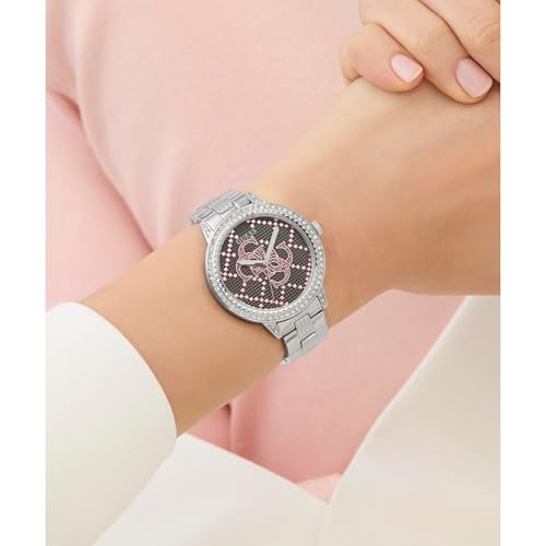 GUESS Silver Round Dial Analog Women's Watch - GW0944L1