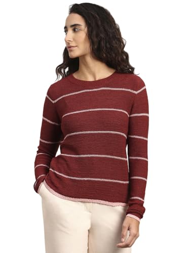 VERO MODA Women's Acrylic Round Neck Sweater