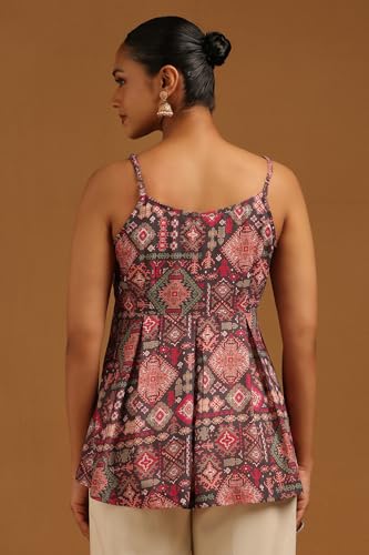 Soch Womens Multicolour Georgette Ethnic Motifs Tunic