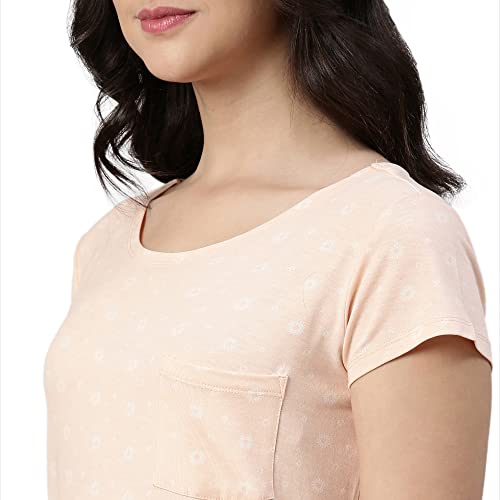 Enamor EC16 Home Tee and Capri Set for Women with All Over Print