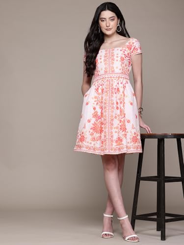 Aarke Ritu Kumar Ecru Calicoo Short Dress