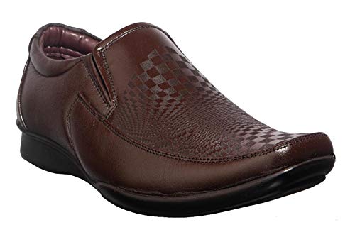 Khadim's Men Brown Leather Shoe - UK 6