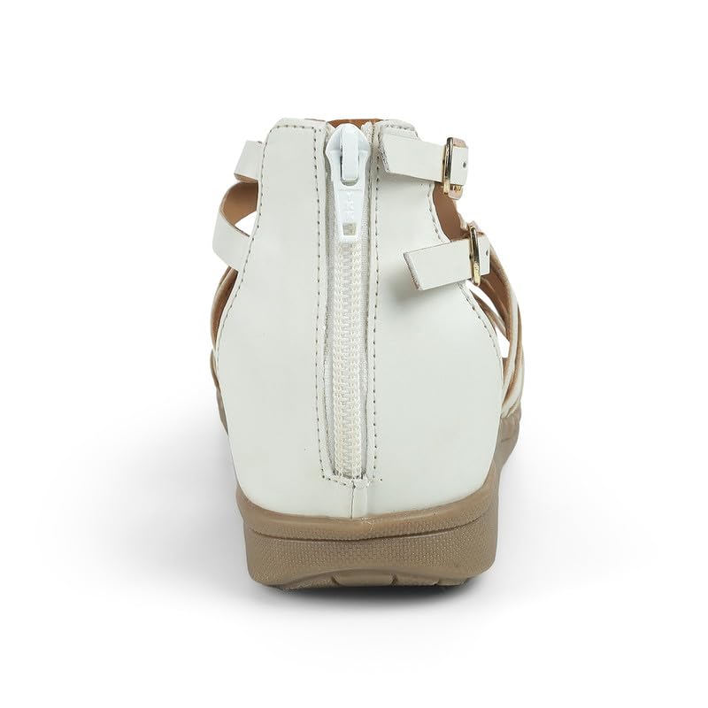 tresmode GREEK White Women's Casual Platform Flats in Size 6 UK / 39 EU