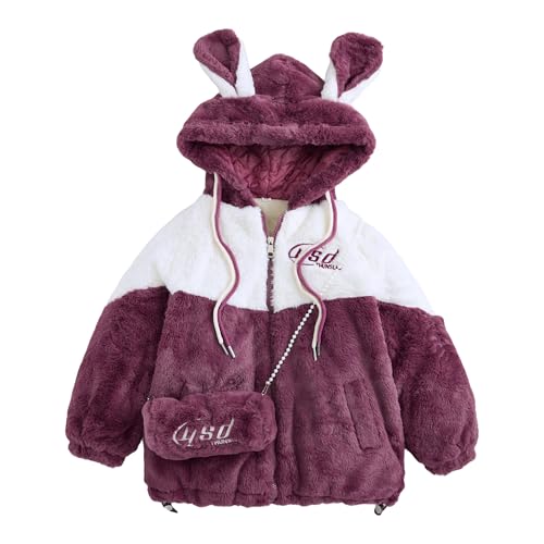 Hopscotch Female Full Sleeves Red Colourblocked Full-Sleeve Jacket For Ages (5-6 Years)