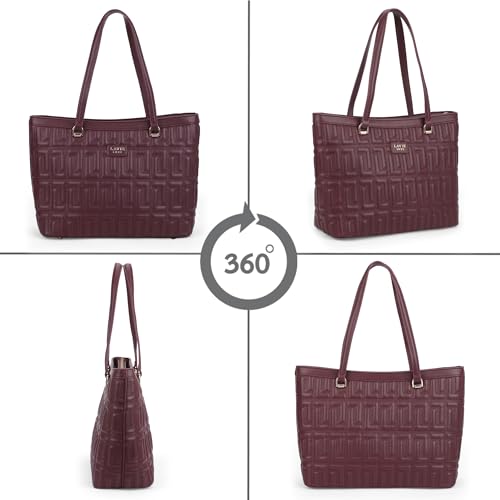 Lavie Luxe Juli Large Tote Bag for Women | Tote Bag for Work | Ladies purse | Stylish Shoulder Bag | Gift for Women