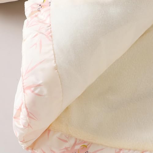 Hopscotch Girls Peach Full Sleeves 3D Butterfly Applique Ruffled Long Coat For Age (2-3 Years)