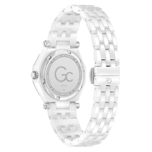 GUESS Collection Gleam White Round Dial Analog Women's Watch - Z59003L1