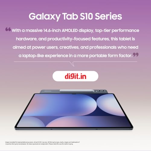 Samsung Galaxy Tab S10 Plus [Smartchoice], S Pen in-Box, 31.5 cm (12.4 inch) Dynamic AMOLED 2X Display, 12 GB RAM, 256 GB Storage, Wi-Fi + 5G Tablet, Moonstone Gray