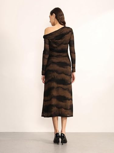 Kazo Women's Antiquity Midi Dress (Black L)