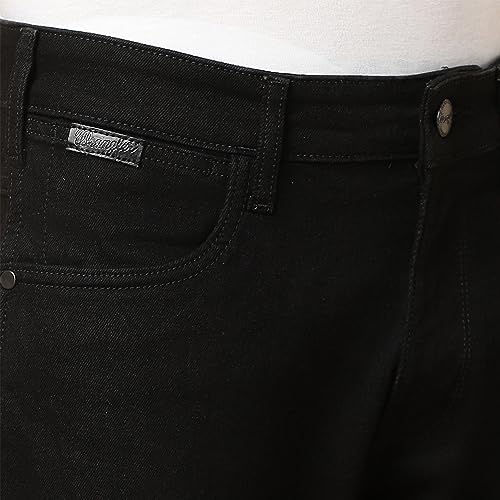 Wrangler Men's Straight Jeans (WMJN005354_Black