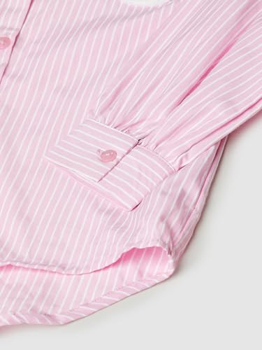 Max Girl's Regular Fit Shirt (S825CWT02A_Peach Apricot