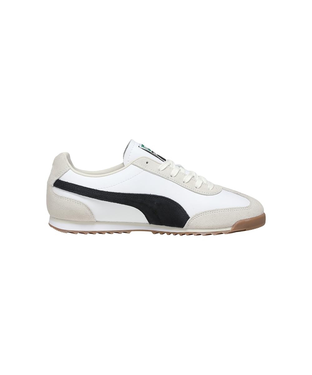 PUMA , Unisex-Adult, Arizona Retro, White-Black, Sneaker, 12UK, (40235302)