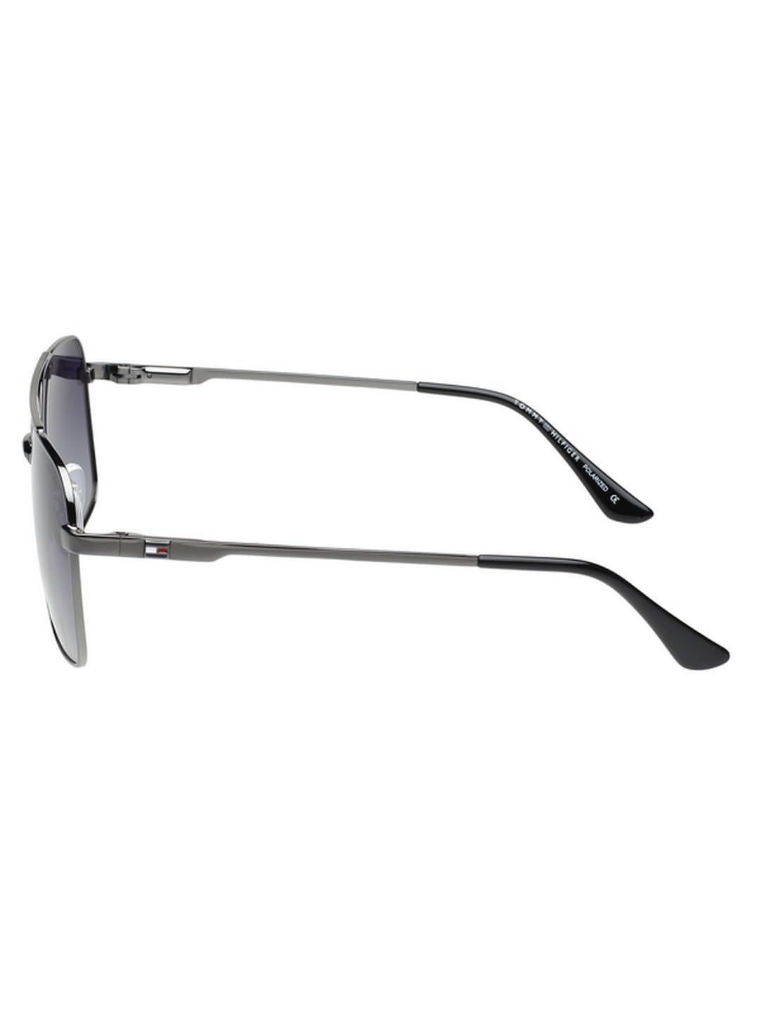 Tommy Hilfiger Sunglasses | Blue Lens | Silver Frame | Full Rim Navigator Shape Branded Latest and Stylish Polarized Eyewear | 100% UV Protection | Men Sunglasses| Size Medium | TH 1578PL N C2