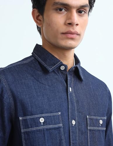 Flying Machine Solid Slim Fit Shirt