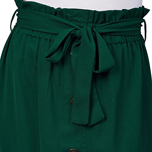 Marie Claire Georgette Western Skirt (MC2226_Green_X-Large)