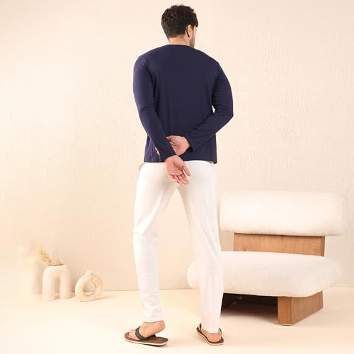 Sweet Dreams Men's Solid Pyjama Set