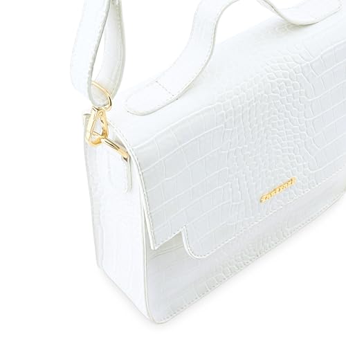 Fastrack Compact Satchel for Women | Faux-Leather Women's Handbags | Satchel for Casual Carry