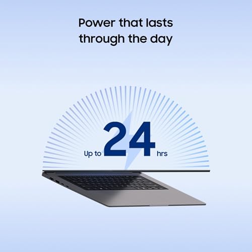 Samsung Galaxy Book6 (Gray, 16GB RAM, 512GB SSD) | Intel Core Ultra 7 (Series 3) | 16" WUXGA+ Display with Touchscreen | 24Hrs Battery Life | 120 Hz Refresh Rate | Dolby Atmos Stereo Speakers | AI PC