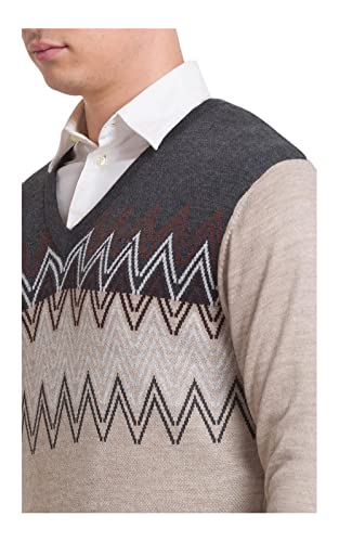 Colorplus Tailored Fit Beige Sweater for Men