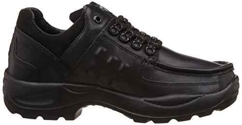Woodland Men's Black Leather Sneakers - 6 UK/India (40 EU)